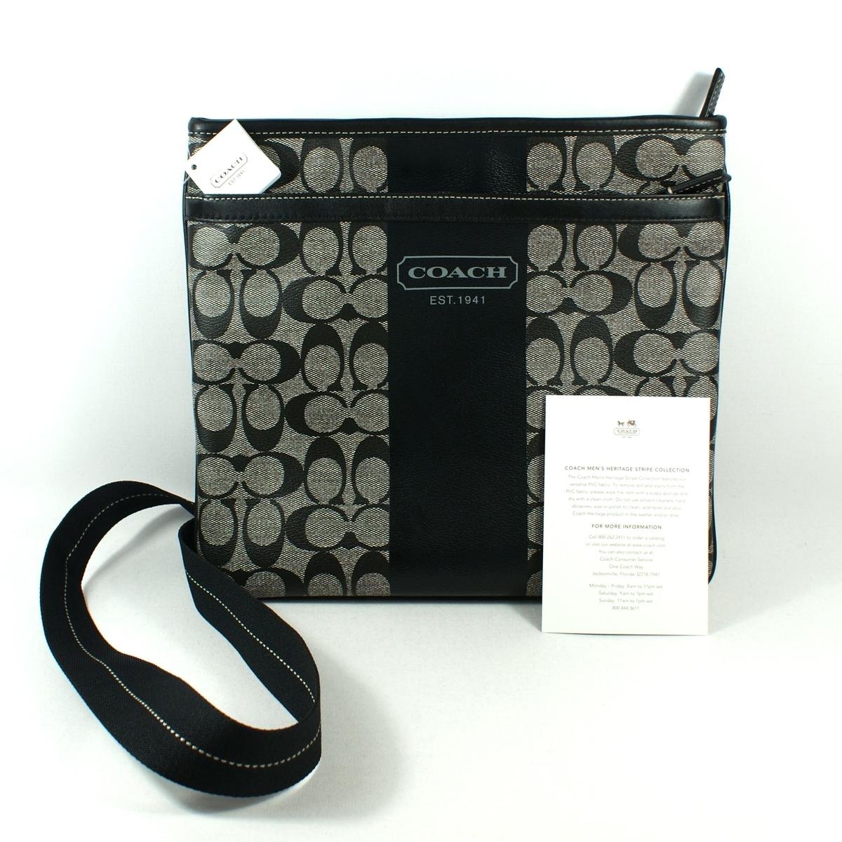 COACH バッグ Coach Heritage Signature Zip Top Crossbody/ Swing Bag #70591