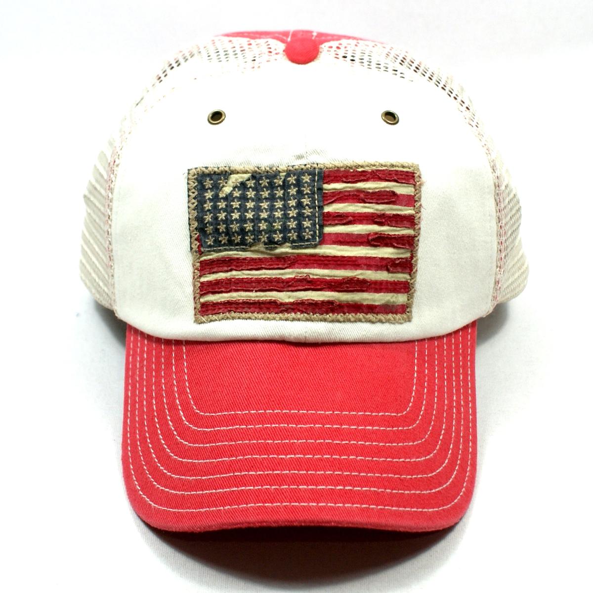 polo hat with american flag