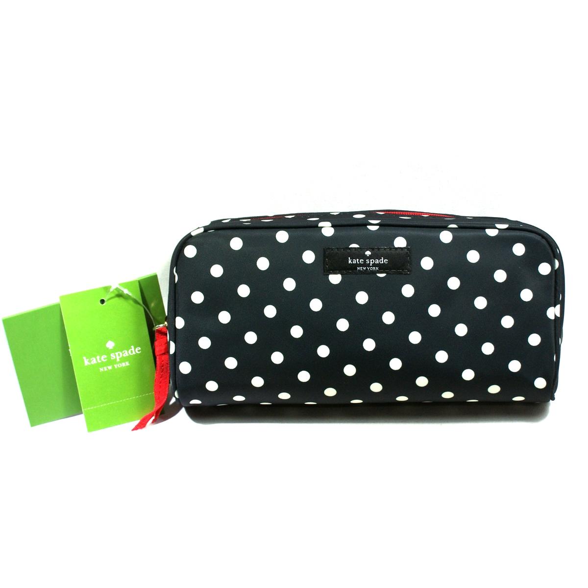 Kate Spade Small Henrietta Spot Nylon Cosmetic Bag WLRU1267 Kate