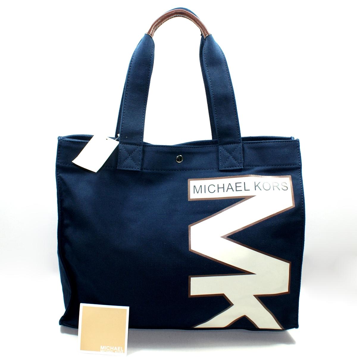 michael kors canvas tote bag