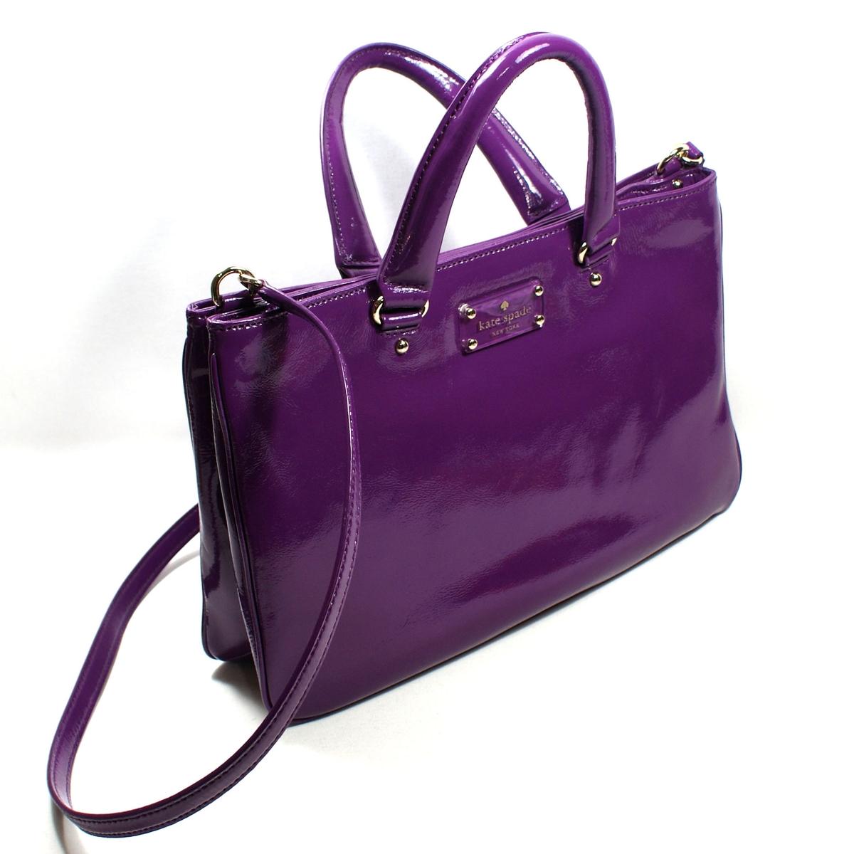 Home Kate Spade Brette Fanfare Scarlet Satchel Crossbody Bag Purple