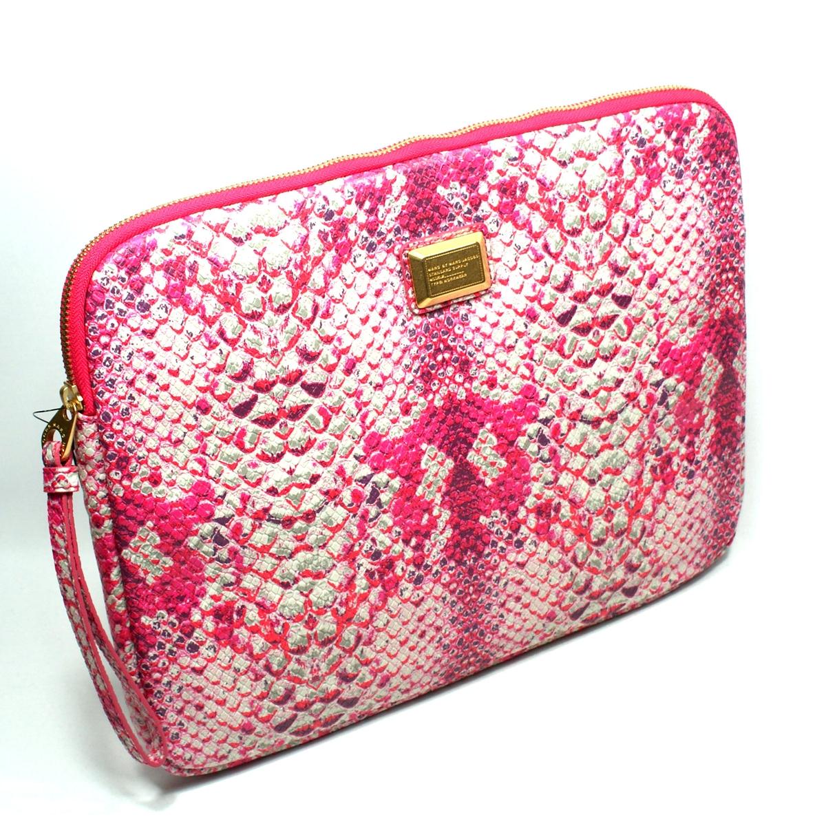 pink leather laptop sleeve