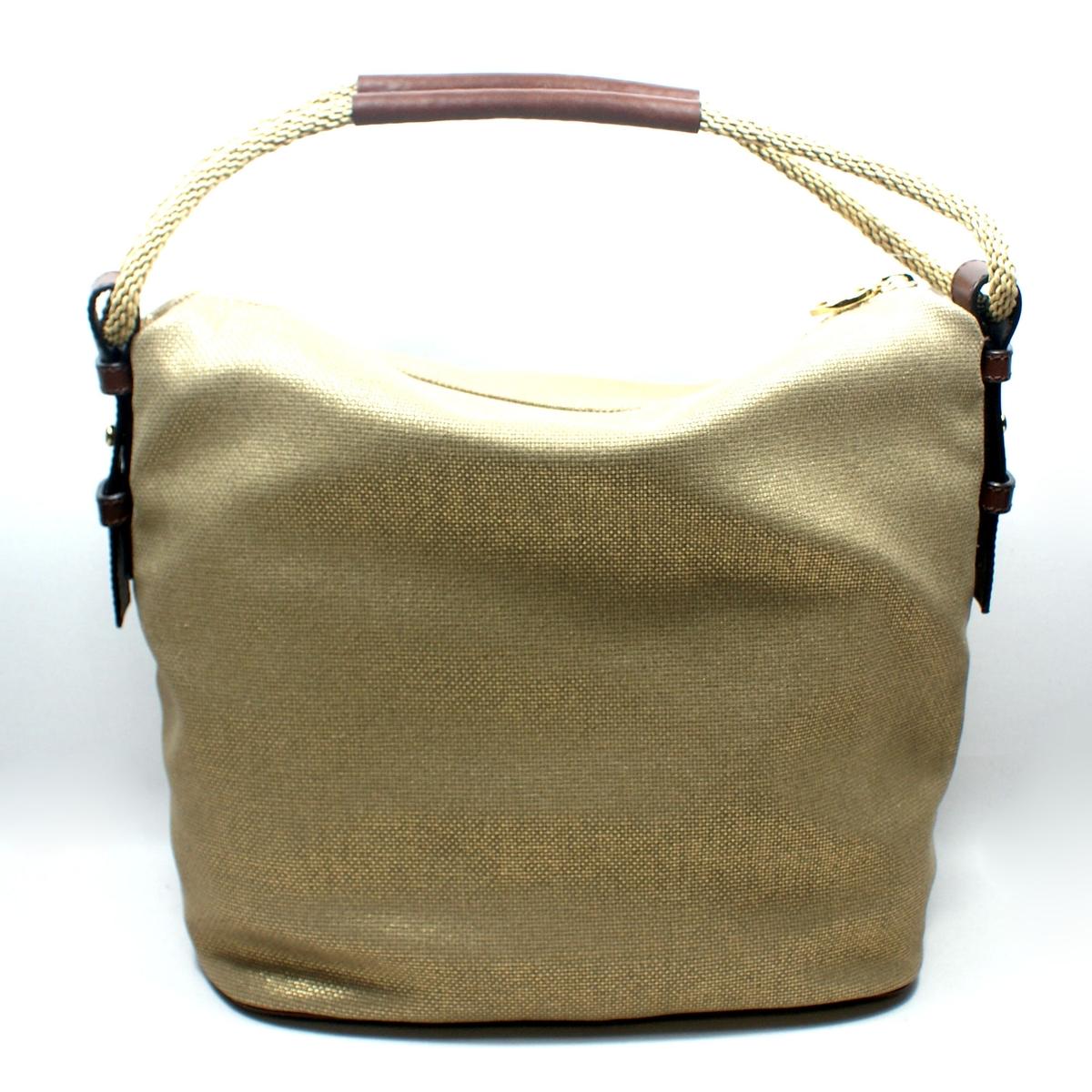 Michael Kors Marina Turquoise Large Shoulder Canvas Hobo/ Shoulder Bag