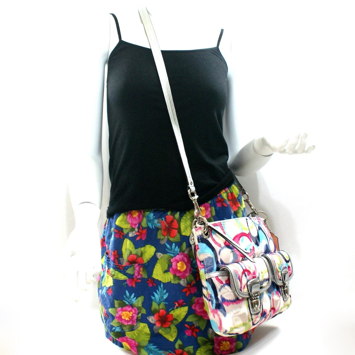 VINTAGE 希少 COACH Poppy ポピーIkat Hippie 希少 VINTAGE コーチ Poppy ポピーIkat Hippie 保存袋付 - メルカリ