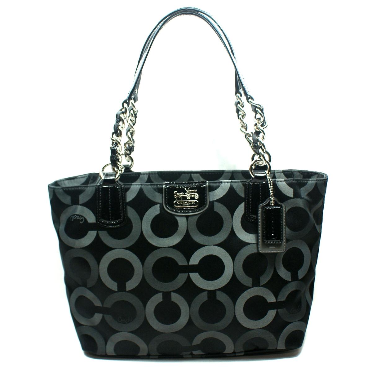 Coach Madison Opt Art Multi Tote/ Shoulder Bag Black #20483 | Coach 20483