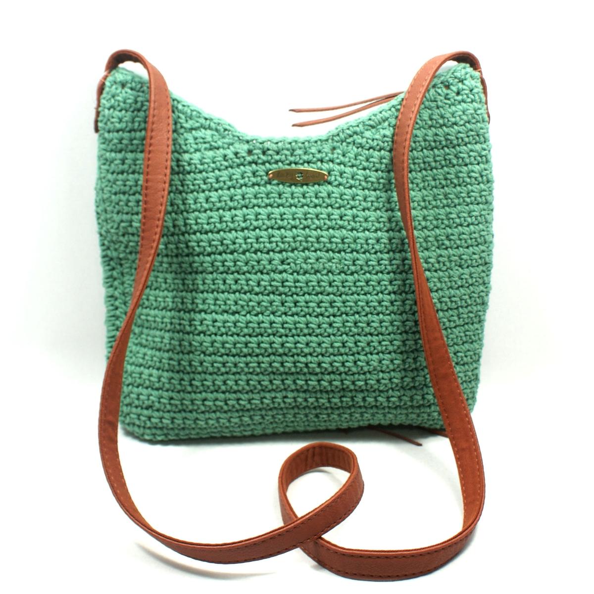 Lucky Brand Ojai Crochet Green Swing/ Crossbody Bag #HKRU1384 | Lucky Brand HKRU1384