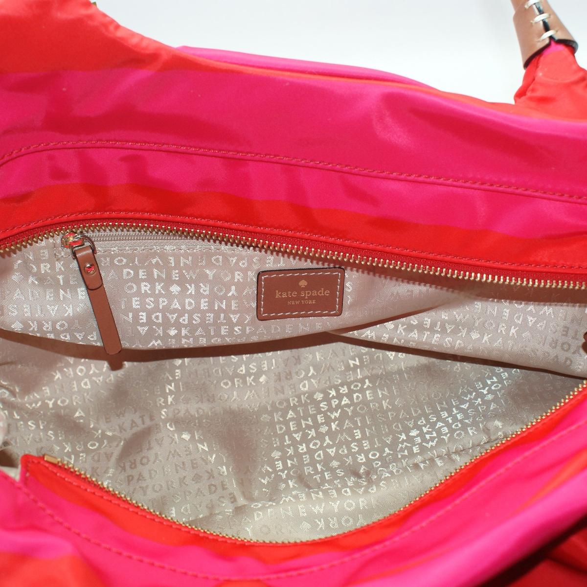 Kate Spade Striped Handbag Red