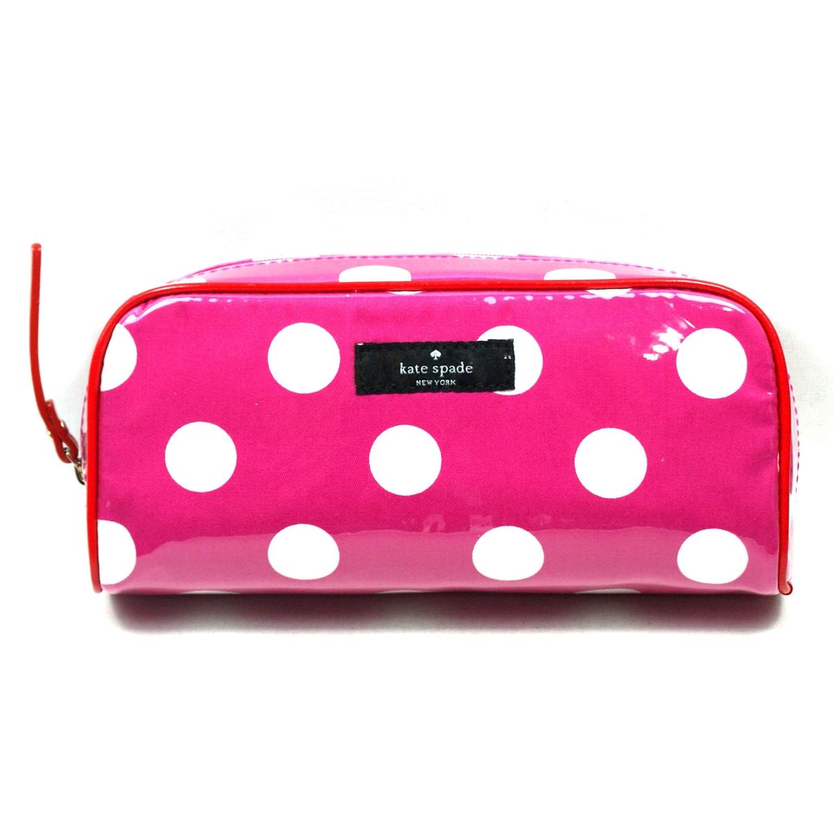 Kate Spade Small Henrietta Patchin Place Spot Cosmetic Bag Pink 