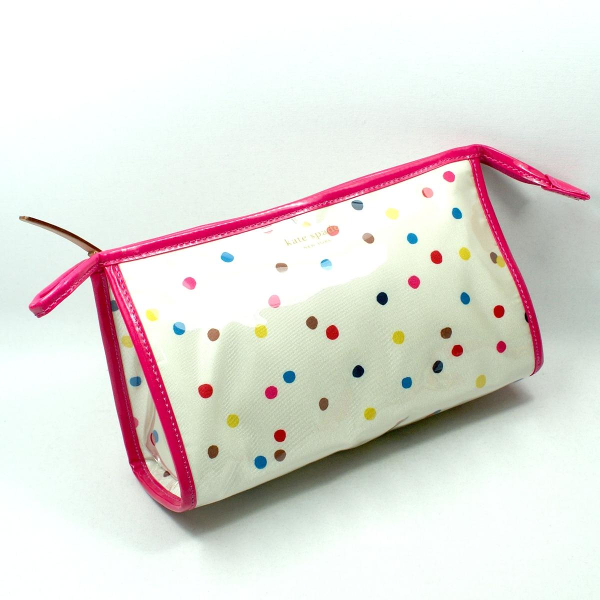Kate Spade Medium Heddy Do The Polka Dot Cosmetic Bag PWRU2783 Kate