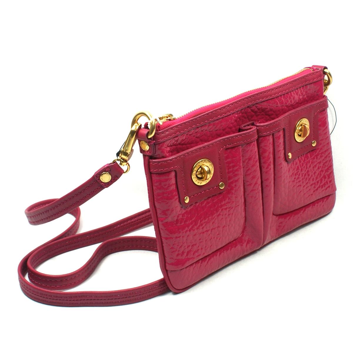 Marc By Marc Jacobs Turnlock Peony Patent Leather Swing/ Cross Body Bag