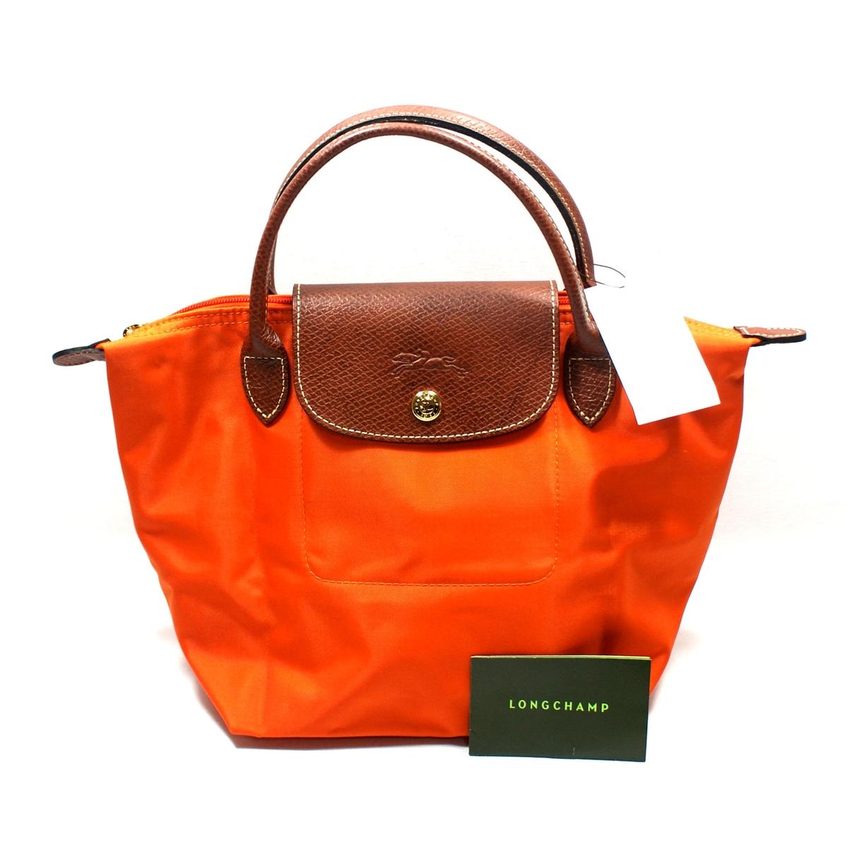 Longchamp Le Place Mini Duffle Tote Bag Orange 1621089217 Longchamp