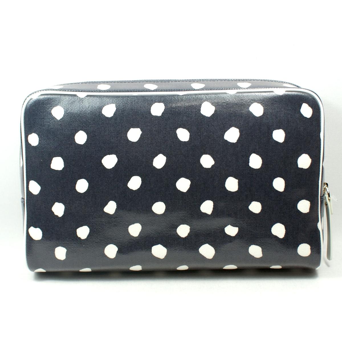 Kate Spade Large Henrietta Dizzy Dot Navy Cosmetic Bag WLRU1105 Kate