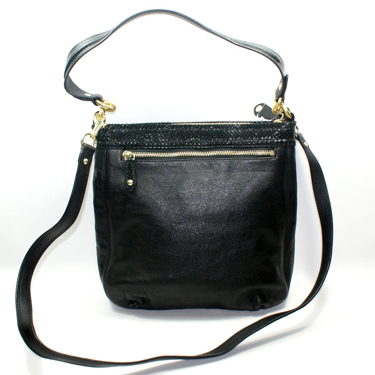 Coach Ashley Black Leather Hippie Cross Body Bag/ Shoulder Bag #20114 | Coach 20114