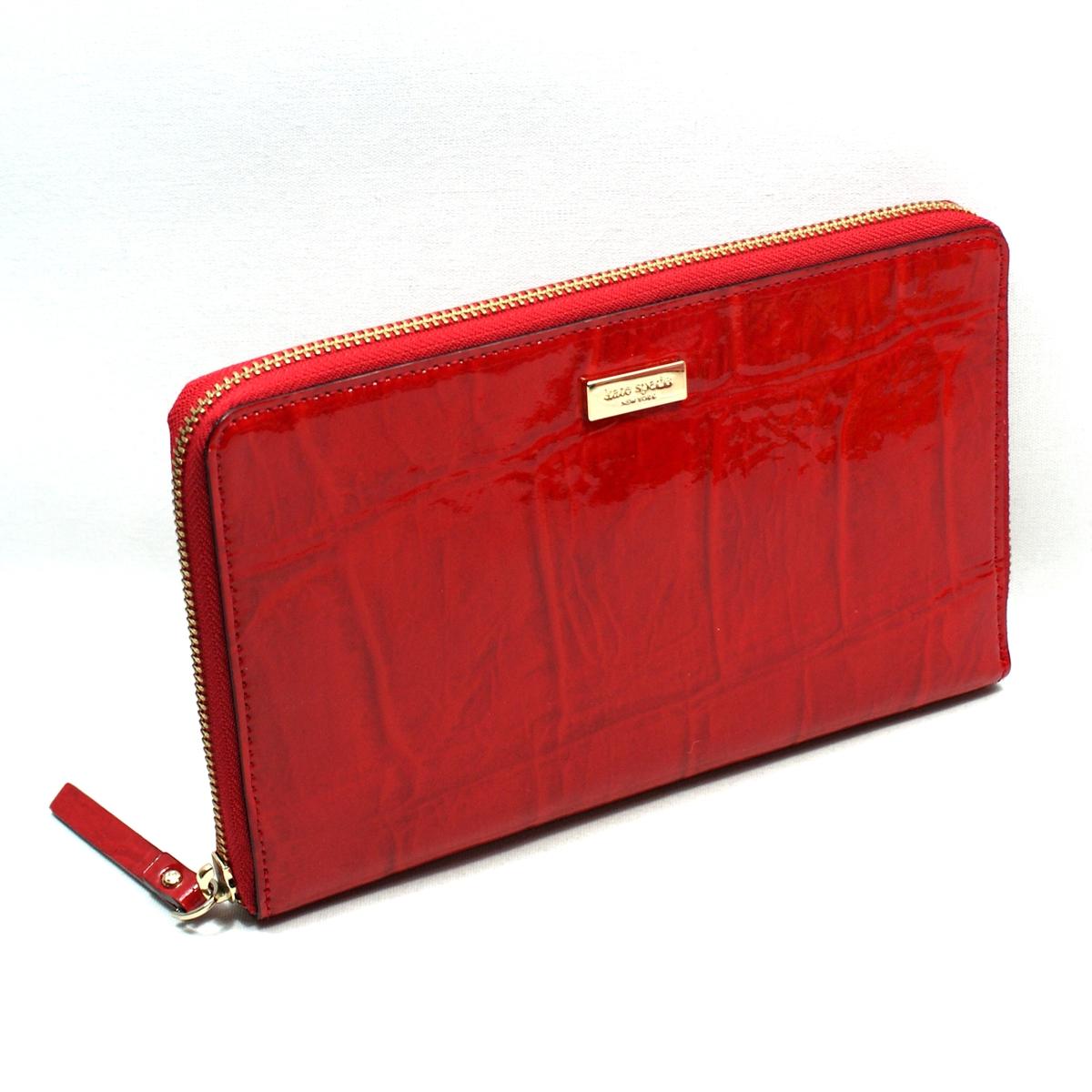 Kate Spade Knightsbridge Red Zip Travel Wallet/ Clutch 
