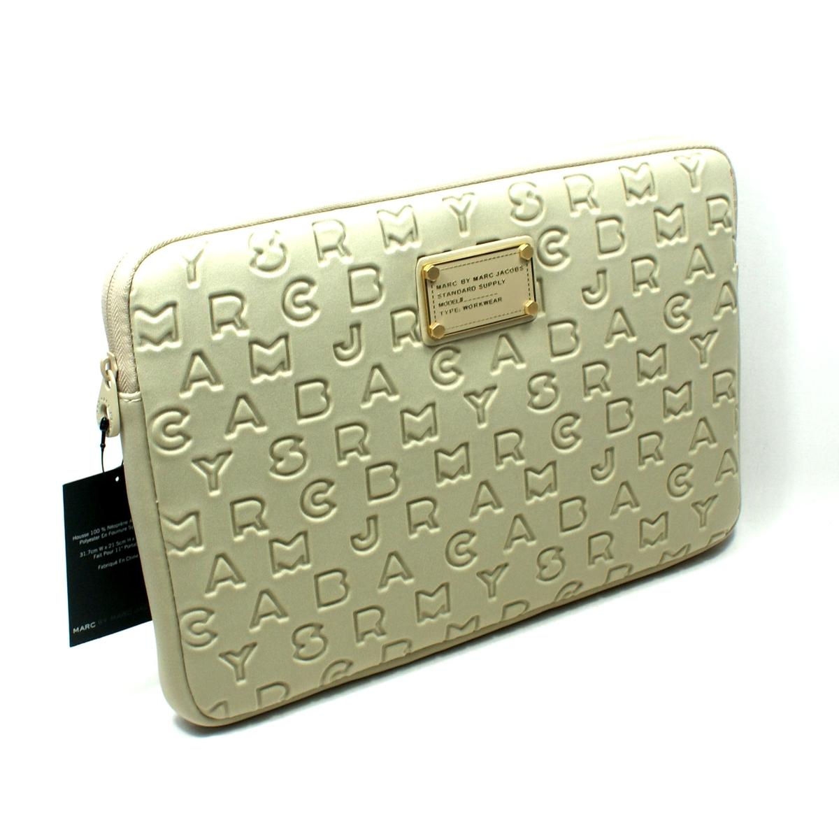 Marc By Marc Jacobs Chinchilla Grey 11 Inch Laptop Case/ Laptop Sleeve