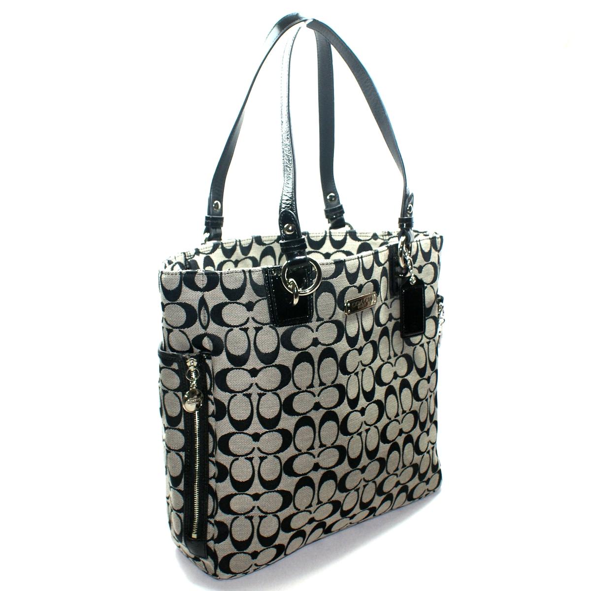 Black Fabric Tote Bag With Zip