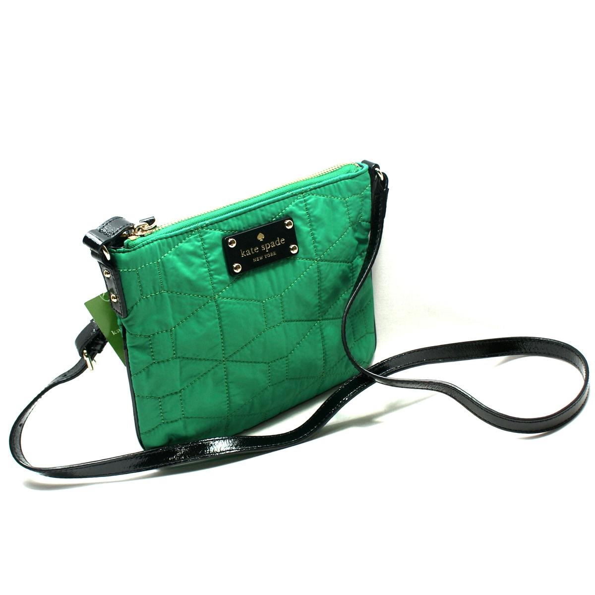 Kate Spade Tenley Signature Spade Quilted Emerald Cross Body Bag 