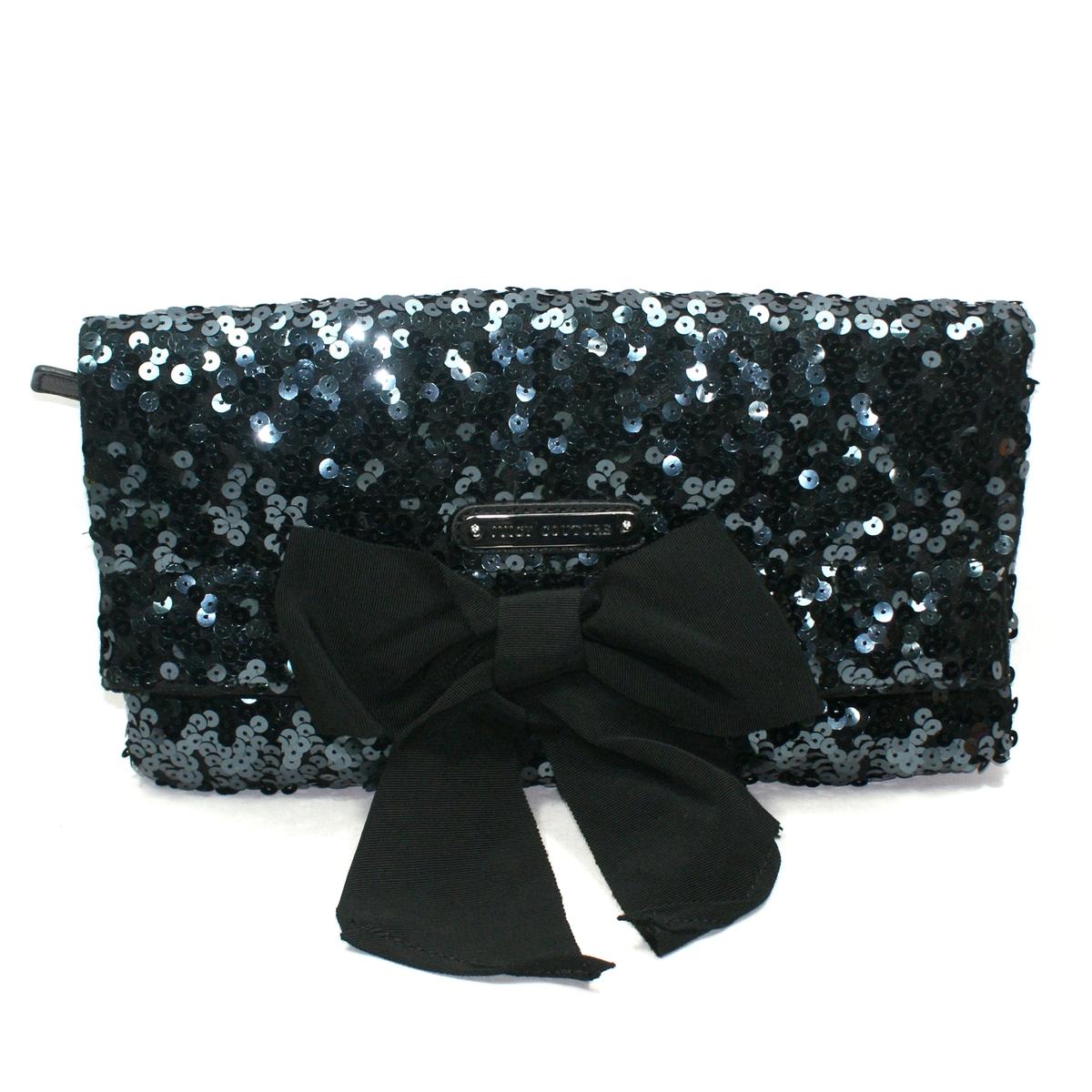 Juicy Couture Black Sequin Large Clutch Bag YHRUO011 Juicy Couture