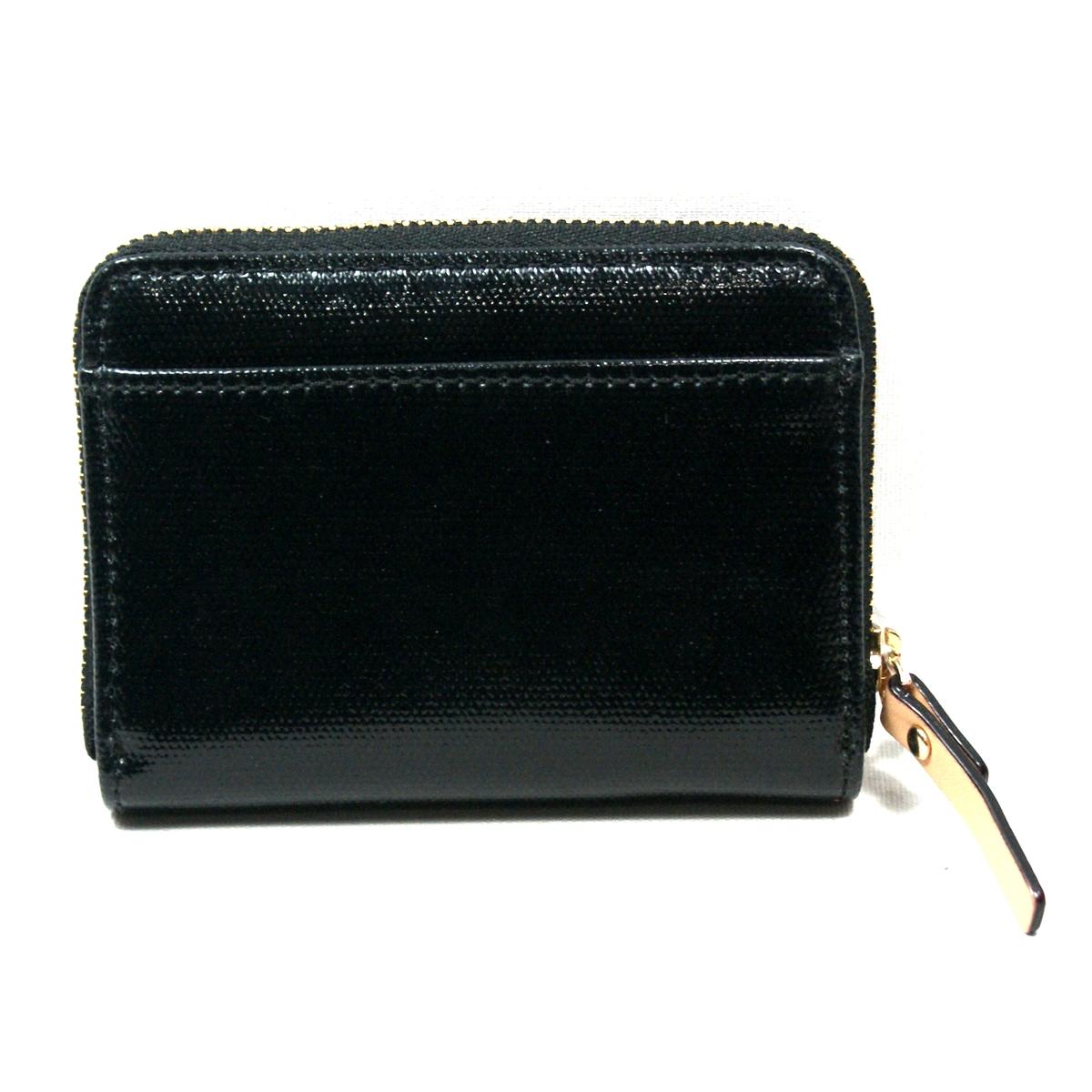 Kate Spade Mini Neda Fulton Street Small Zip Around Wallet Black #WLRU1357 | Kate Spade WLRU1357