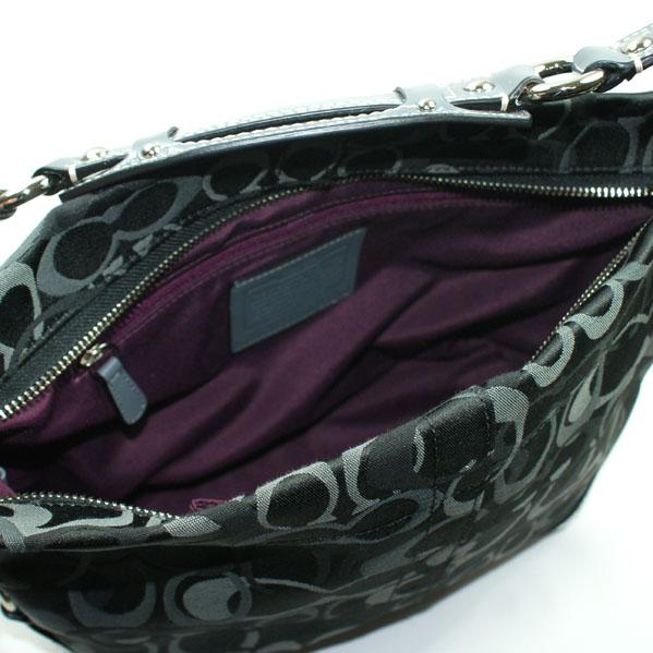 Coach Optic Signature Carly Shoulder Bag Blk #13980 | Coach 13980