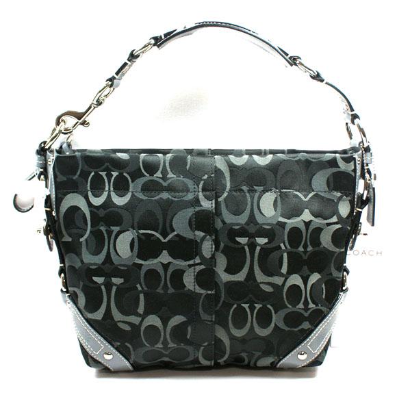 Coach Optic Signature Carly Shoulder Bag Blk #13980 | Coach 13980