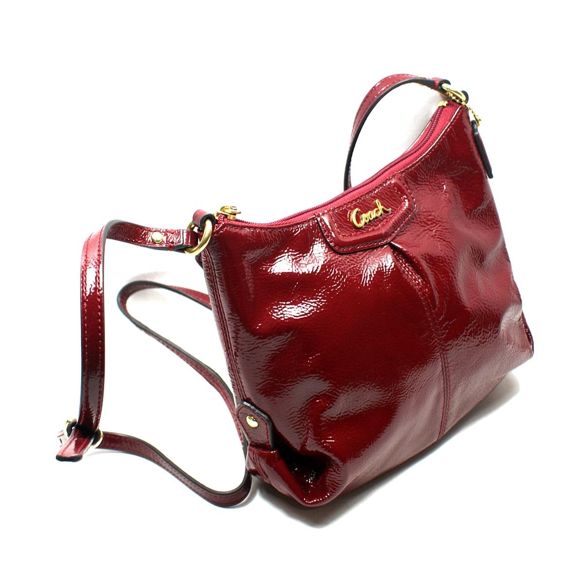 Coach Ashley Patent Leather Small Swingpack Bag Red #48252 | Coach 48252