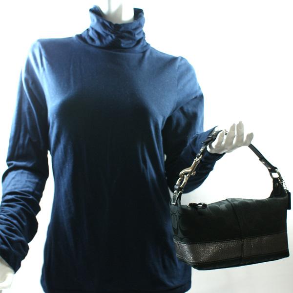 Coach Signature Stripe Top Handle Small Pouch Gunmetal #40024