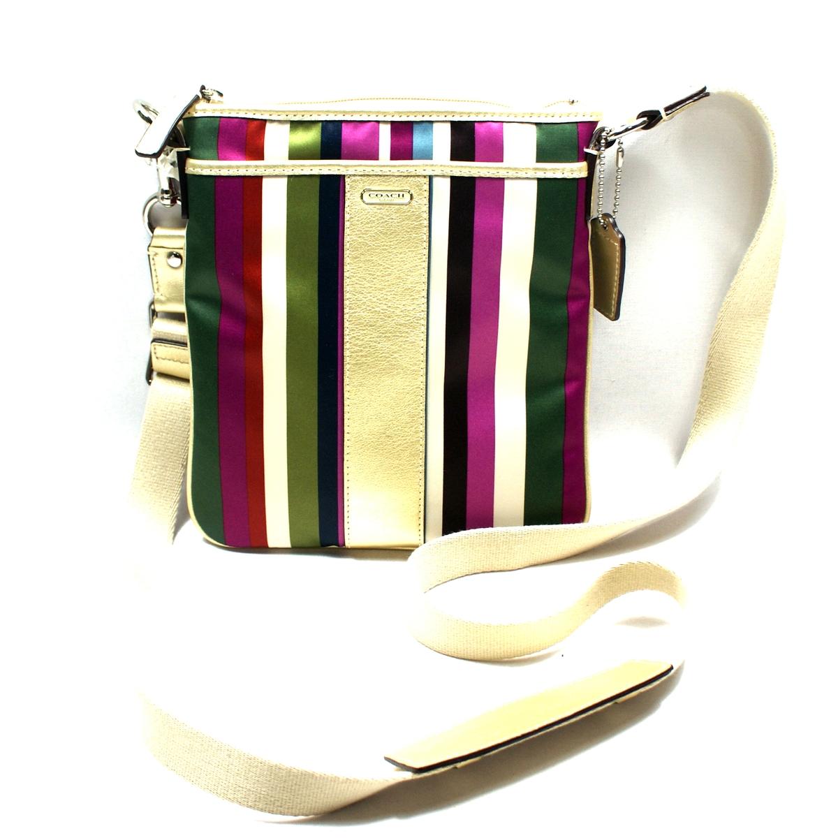 Coach Legacy Stripe Swingpack Bag Multi-color #48615B | Coach 48615B