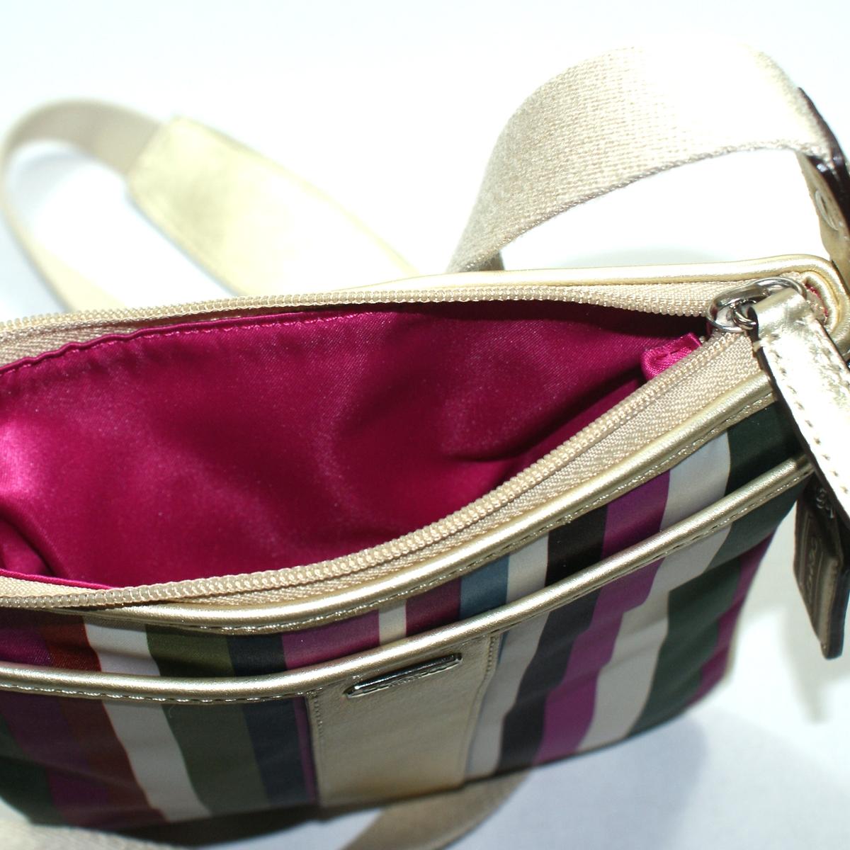 Coach Legacy Stripe Swingpack Bag Multi-color #48615B | Coach 48615B