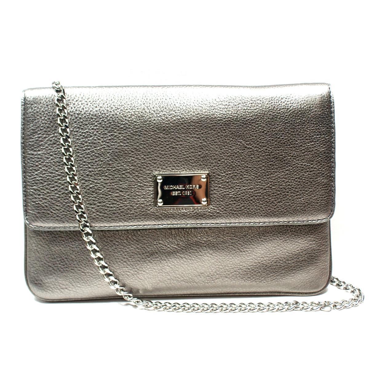 gunmetal clutch bag