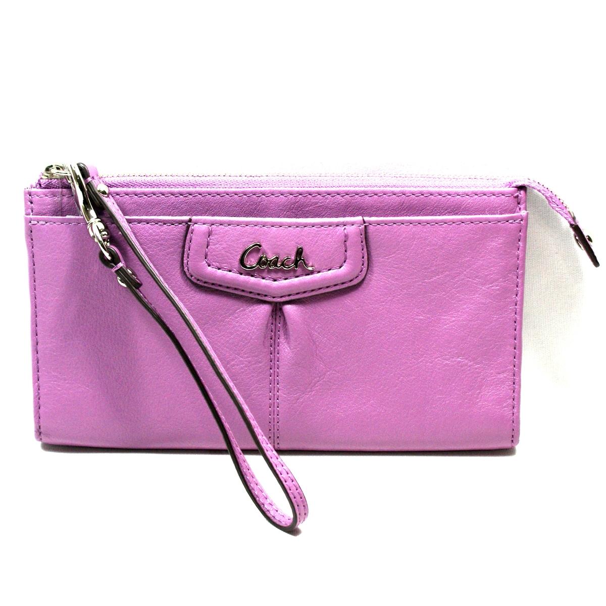 women's coach wristlet wallet