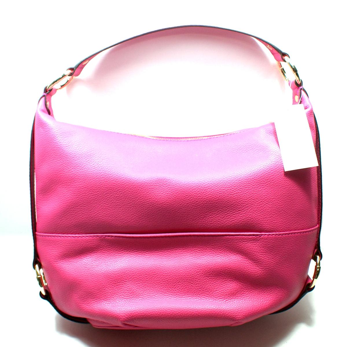 Michael Kors Fulton Pink Genuine Leather Large Shoulder Bag #38S1CFTL3L | Michael Kors 38S1CFTL3L