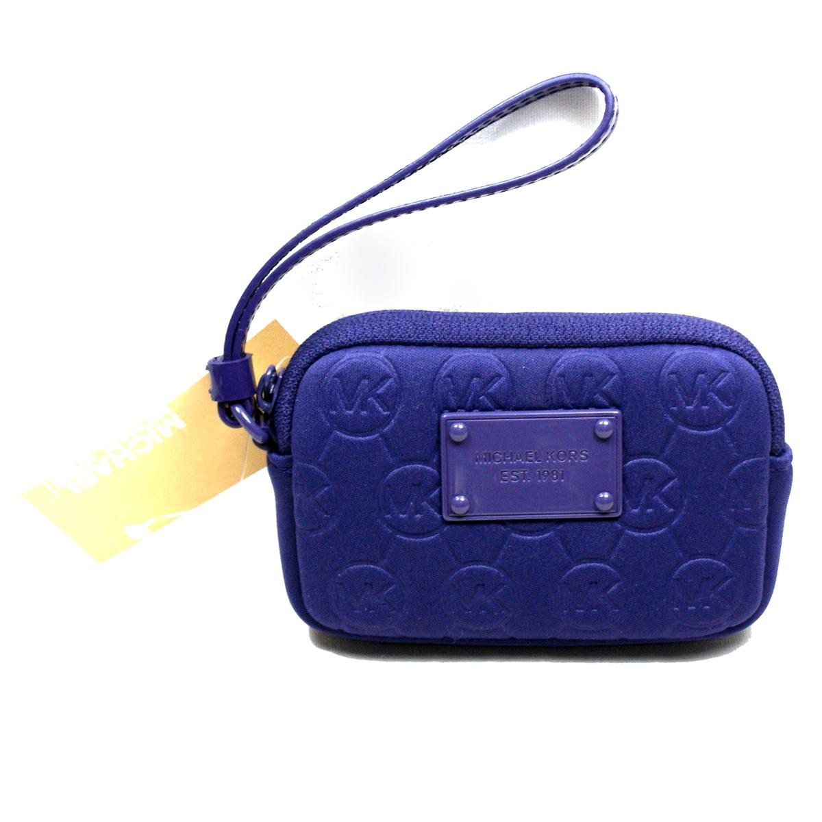 Michael Kors Electronics Purple Neoprene Wristlet/ Iphone case for