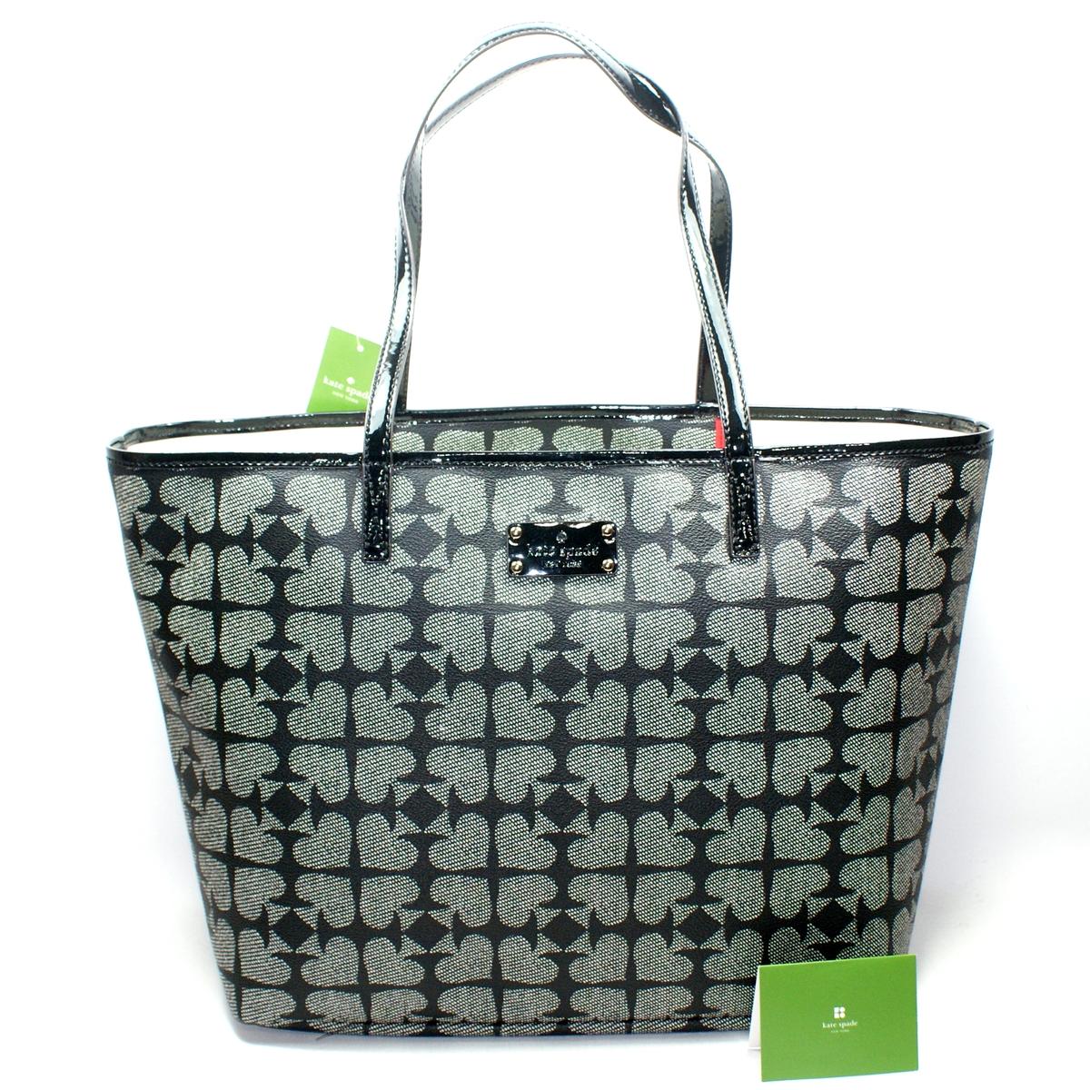 Kate Spade Harmony Pebbled Ace of Spades Large Tote WKRU1494 Kate
