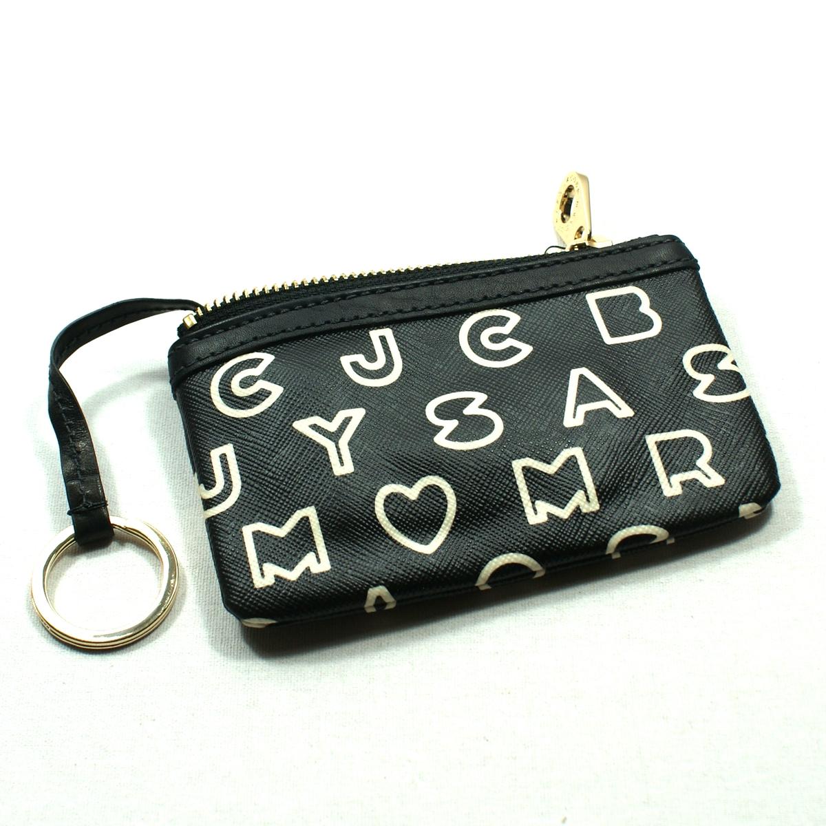 Marc By Marc Jacobs Black Multi Coin Purse/ Key Pouch M3122450 Marc