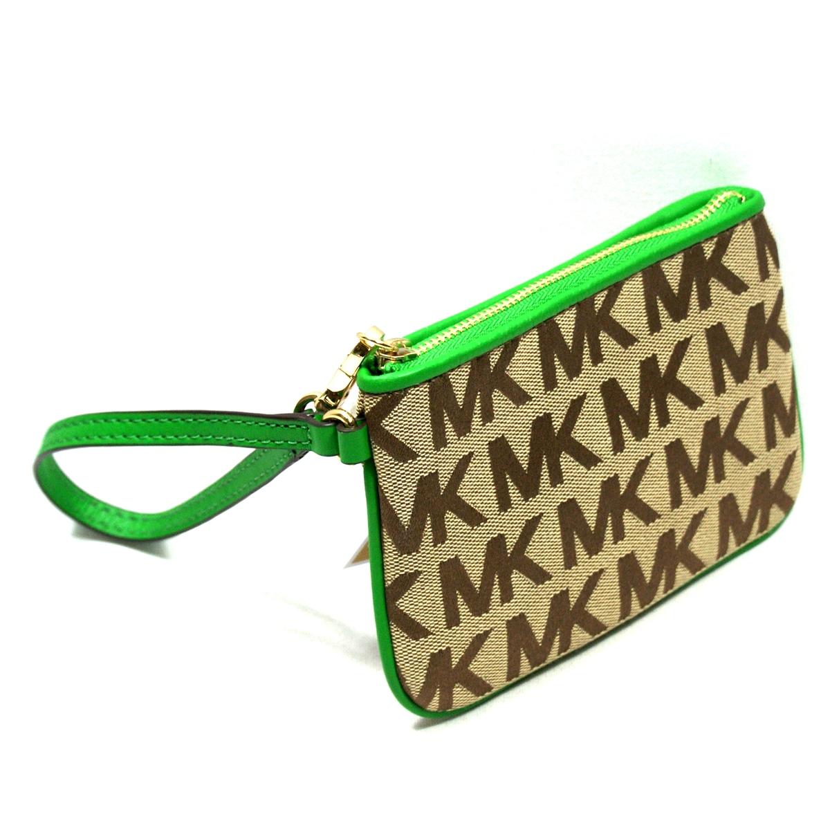 michael kors small signature wristlet