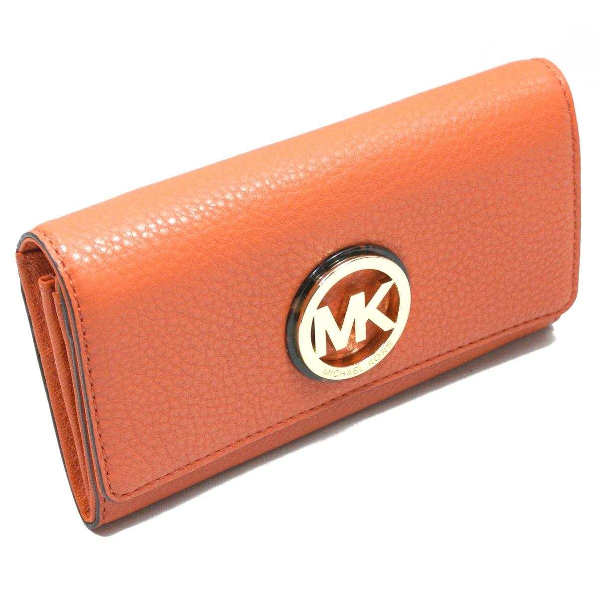 michael kors fulton wallet orange