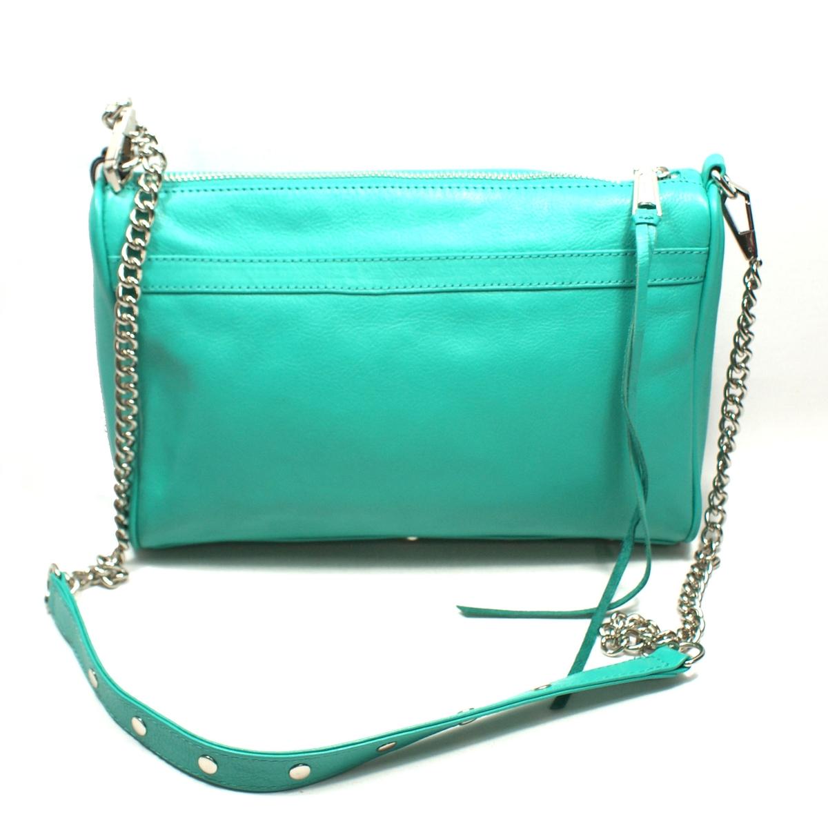 Rebecca Minkoff Mac Large Clutch/ Swing/ Crossbody Bag Aqua H007E01C
