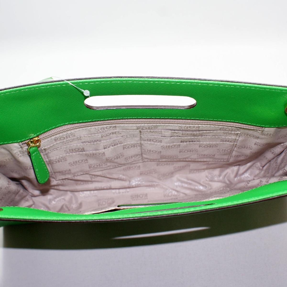 michael kors green clutch