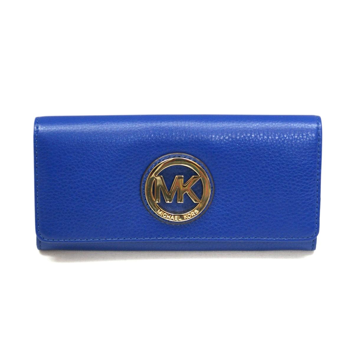 Michael Kors Fulton Flap Contiental genuine Leather Cadet Clutch