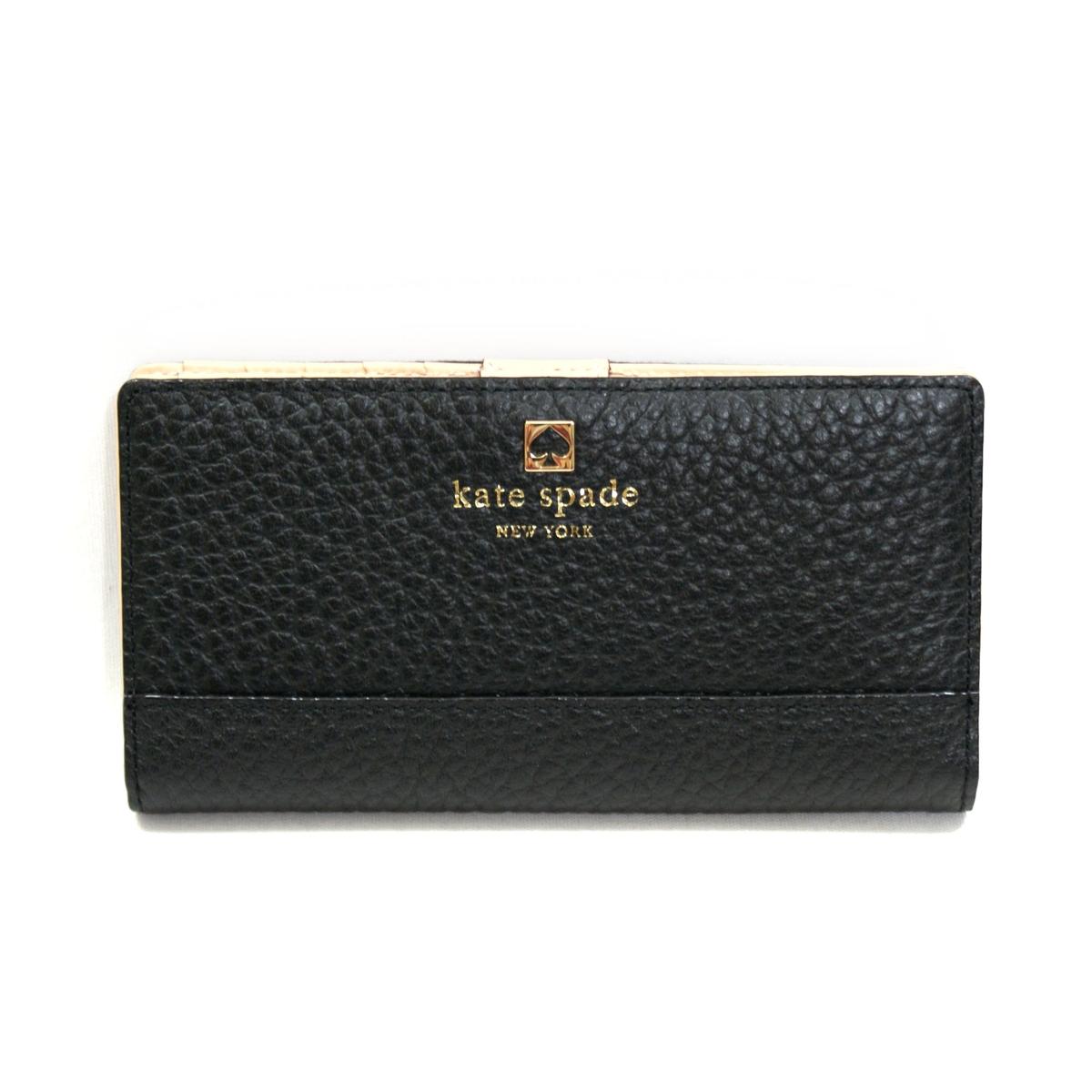 Kate Spade Stacy Southport Avenue Black Leather Wallet/ Clutch 