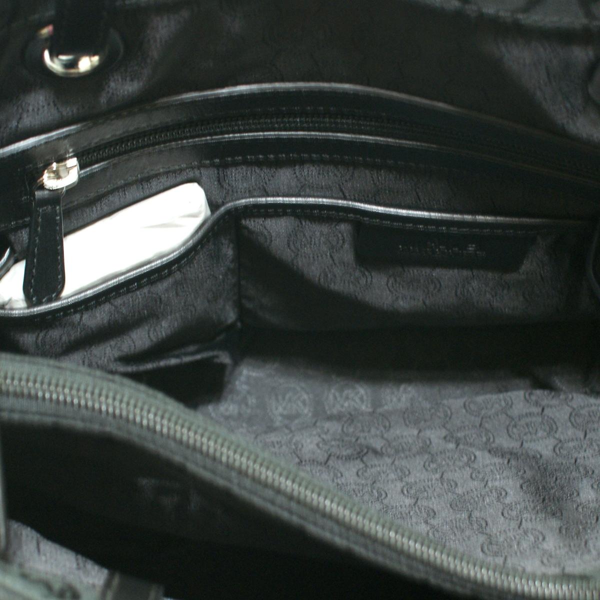 michael kors jet set signature tote black