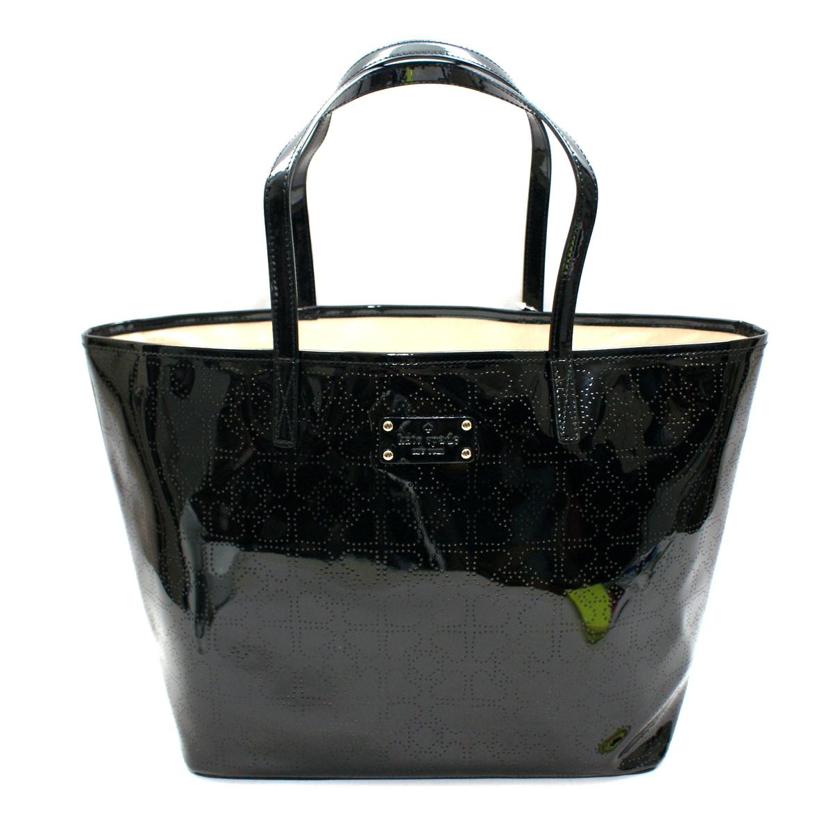 Kate Spade Medium Harmony Black Metro Spade Tote WKRU1880 Kate Spade