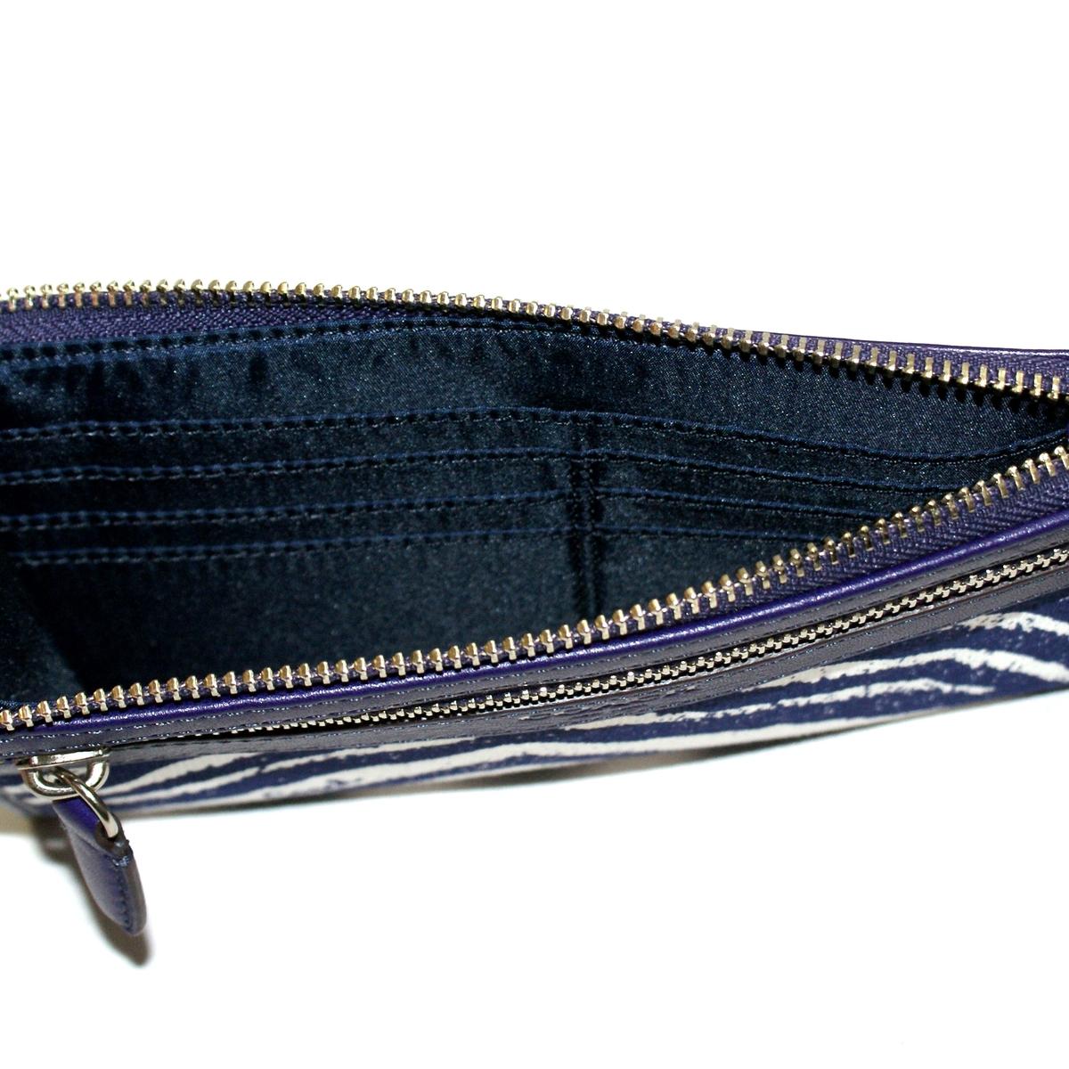 Coach Legacy Zebra Print Zippy Wallet/ Wristlet 49223 Coach 49223