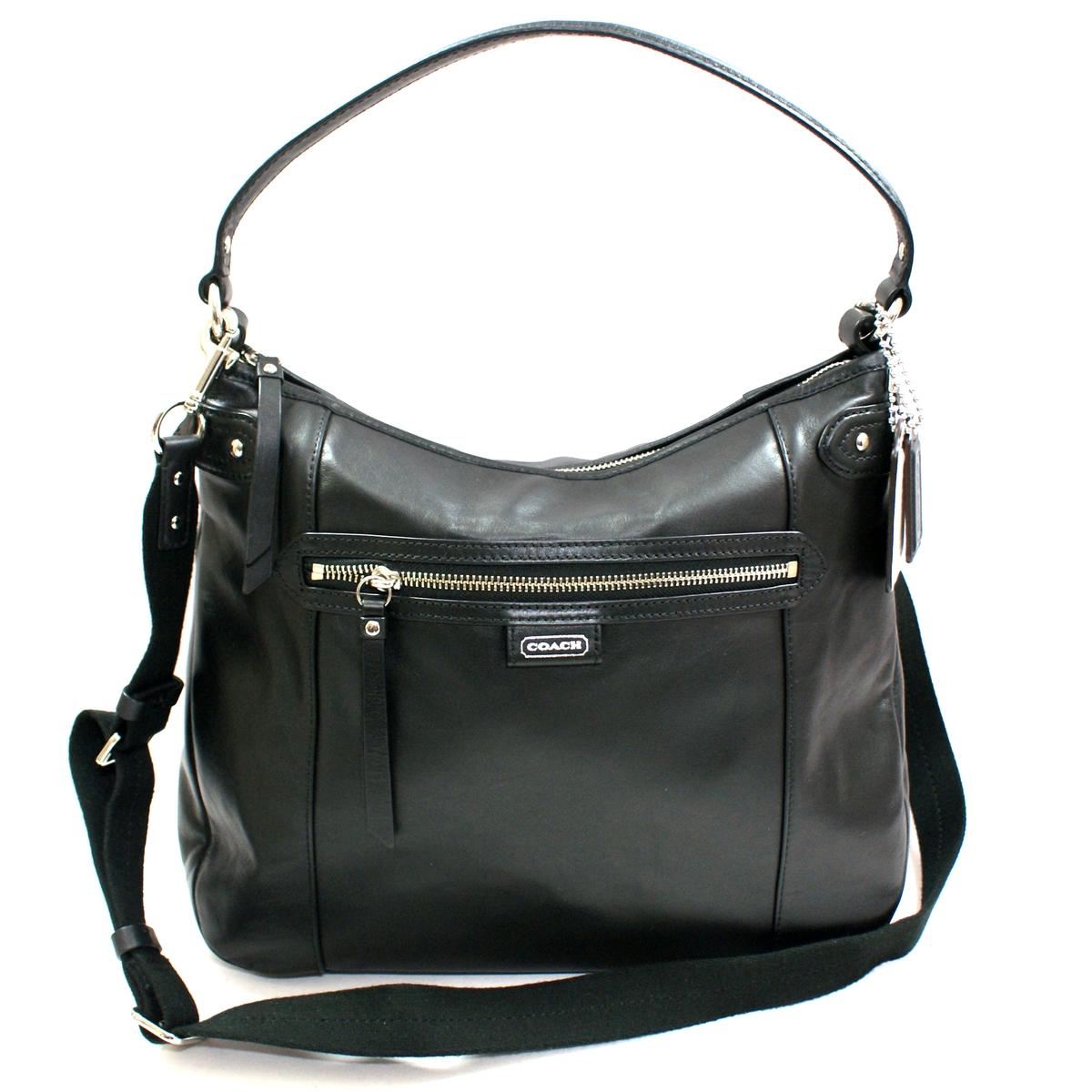 Coach Daisy Leather Convertible Hobo/ Shoulder Bag Black #23937 | Coach 23937