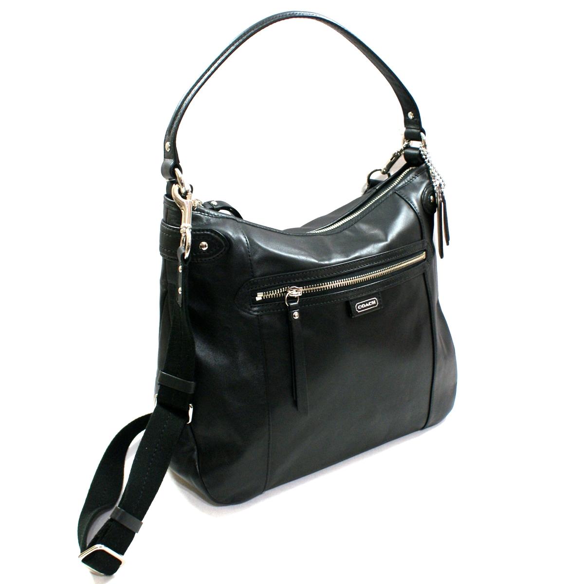 Coach Daisy Leather Convertible Hobo/ Shoulder Bag Black #23937 | Coach 23937