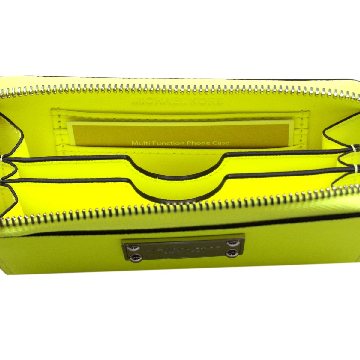 michael kors neon wallet