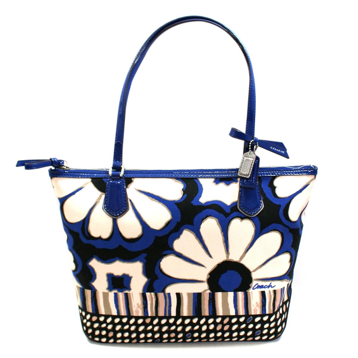 Coach Poppy Floral Scribble Small Tote #25123 | Coach 25123
