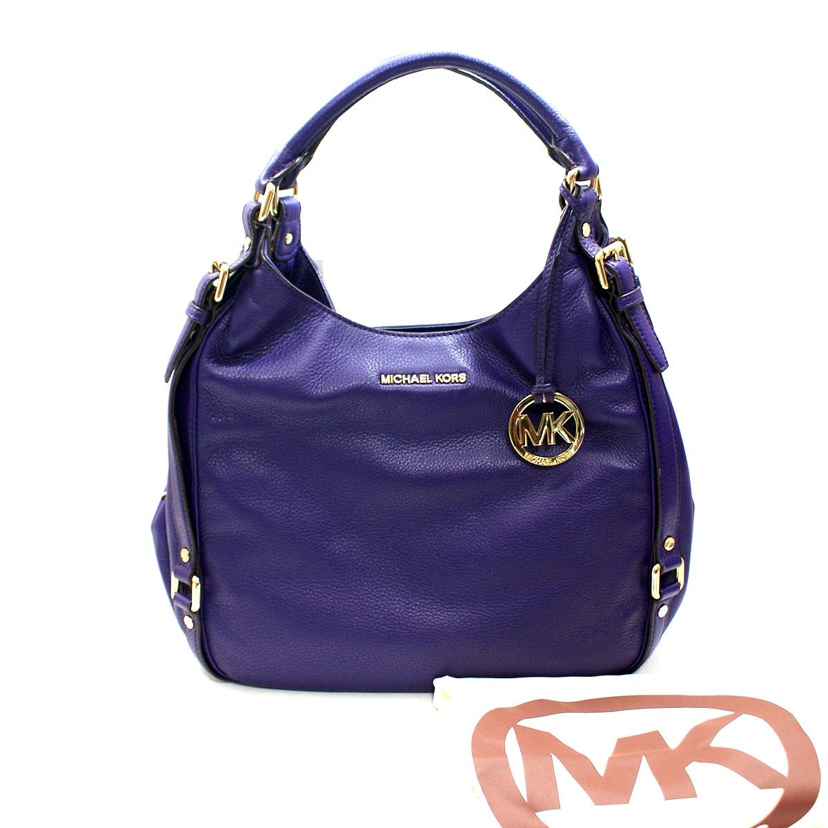 Michael kors bedford tote purple discount