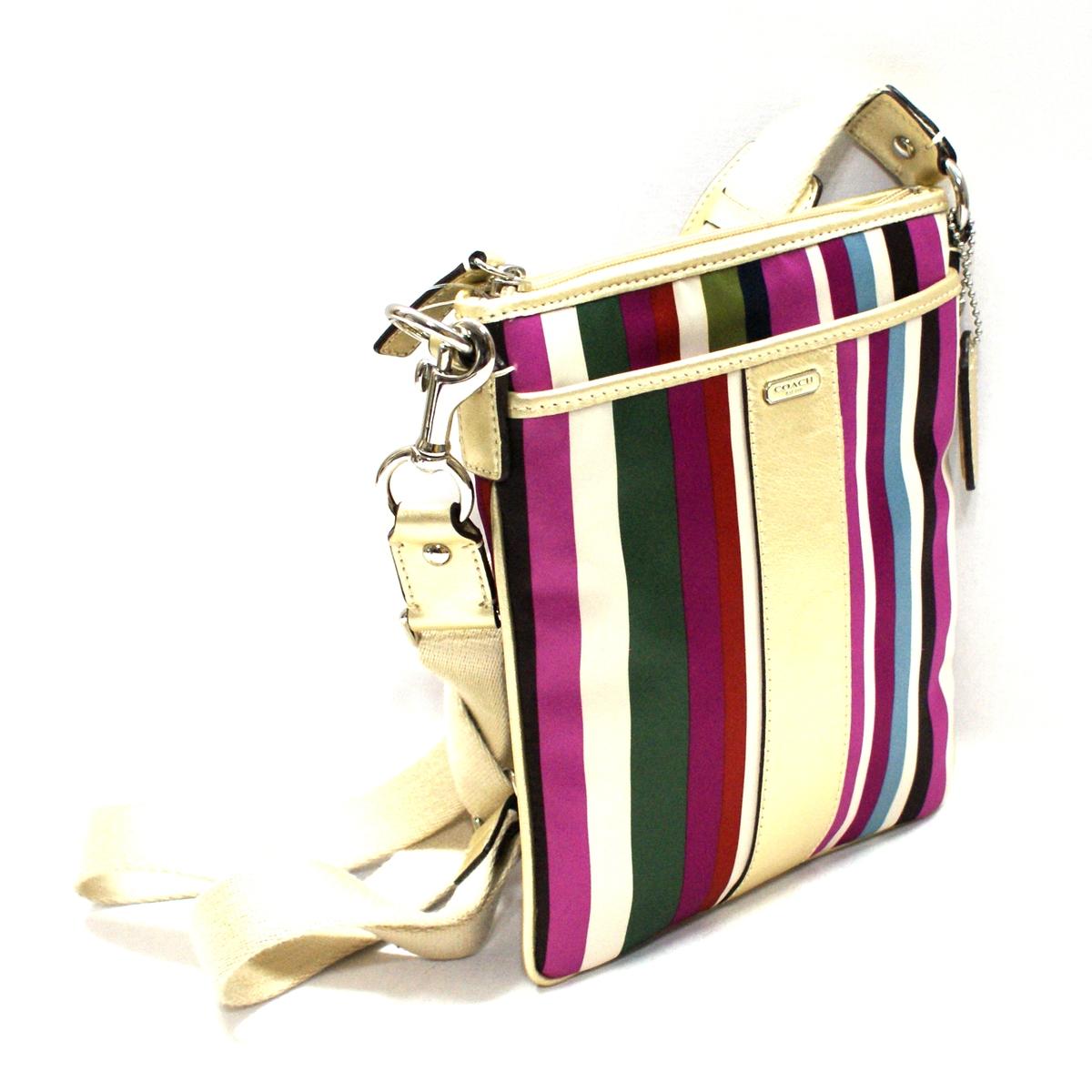 Coach Legacy Stripe Swingpack/ Crossbody Bag Multi-color #48615B | Coach 48615B